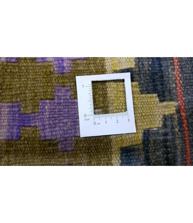 Fantastic Handwoven Geometric Afghan Kilim Rug 297x190 cm Multi color Rectangle Tribal 100% Wool