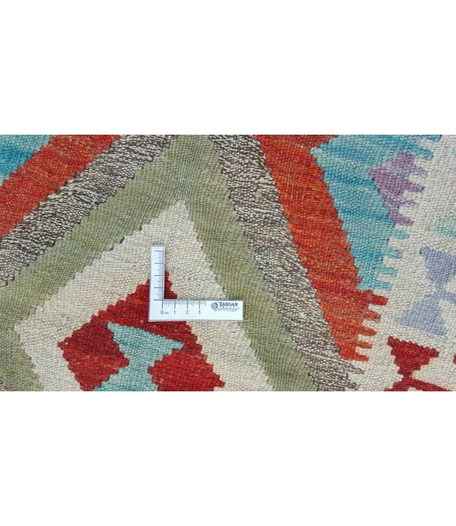 Hand Woven Ghazny Wool Kelim Afghan Rug 127x79 cm Multi color Rug Wool 4'1x2'5 ft