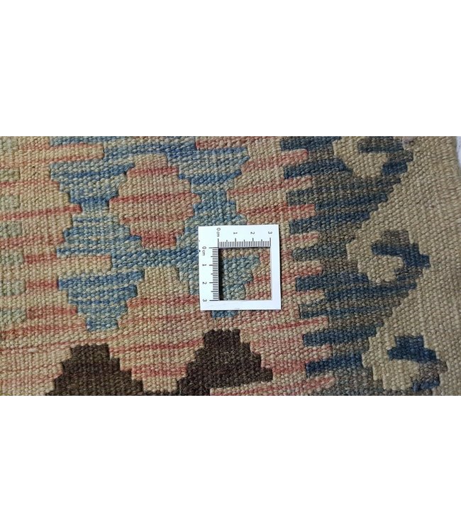 Fantastic Traditional Handwoven Geometric Afghan Kilim Rug 298x197 cm Multi color Rectangle Tribal 100% Wool