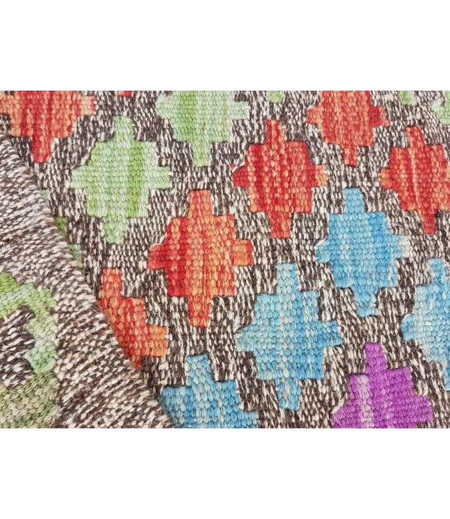 Afghan Kilim Rug Hand Woven Multi-color Kelim 181x119 cm Rug Wool  5'9x3'9 ft