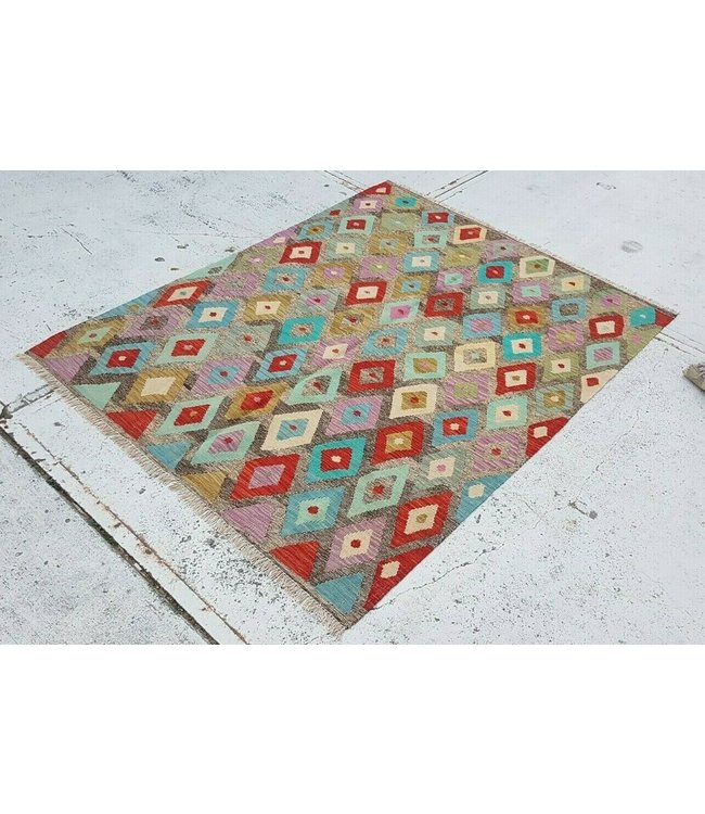 kelim kleed 194x153 cm vloerkleed tapijt kelims hand geweven