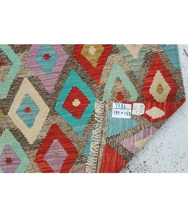 kelim kleed 194x153 cm vloerkleed tapijt kelims hand geweven