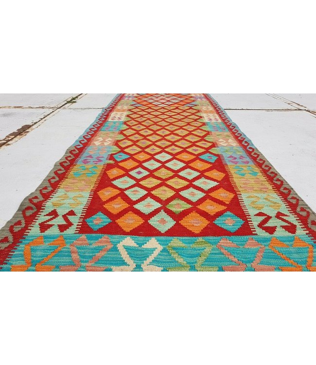 kelim kleed 298x94 cm vloerkleed tapijt kelims hand geweven