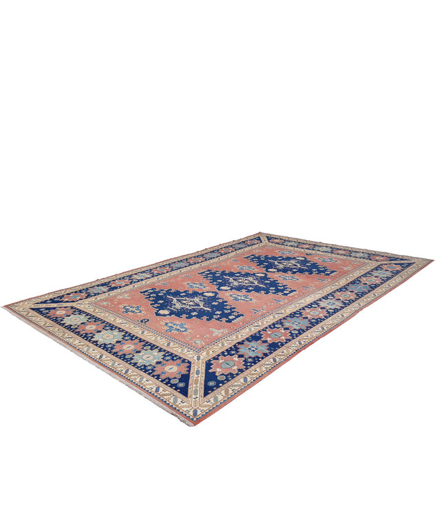 Quality Handmade 18'37 X 12'04 Red Sumak Kilim Area Rug Weave 560X367 cm