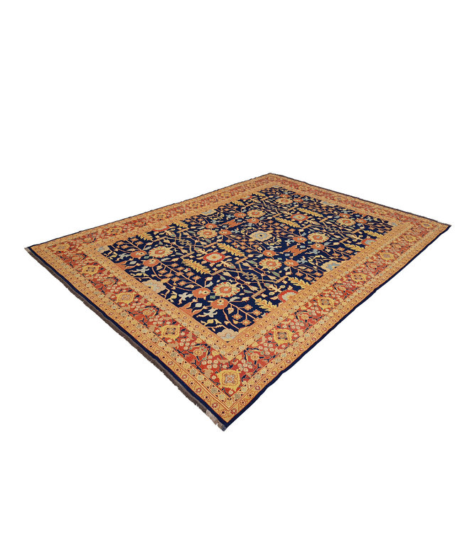 Stylish Multi Colour Handmade 13'45X9'90 SumakKilim Area Rug Weave 410X302 cm