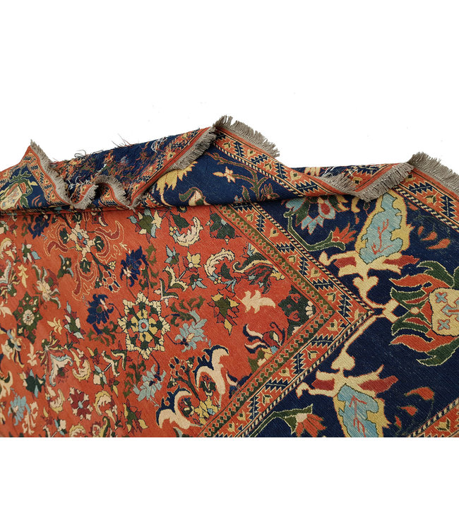 Stylish Multi Colour Handmade 13'25X9'71 Sumak Kilim Area Rug Weave 404X296 cm