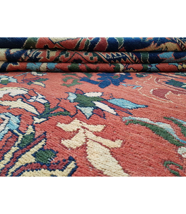 Handgewebt Sumak kelim teppich 404X296 cm