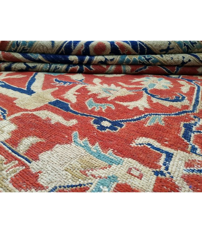 Handgeweven Sumak kelim 338X265 cm