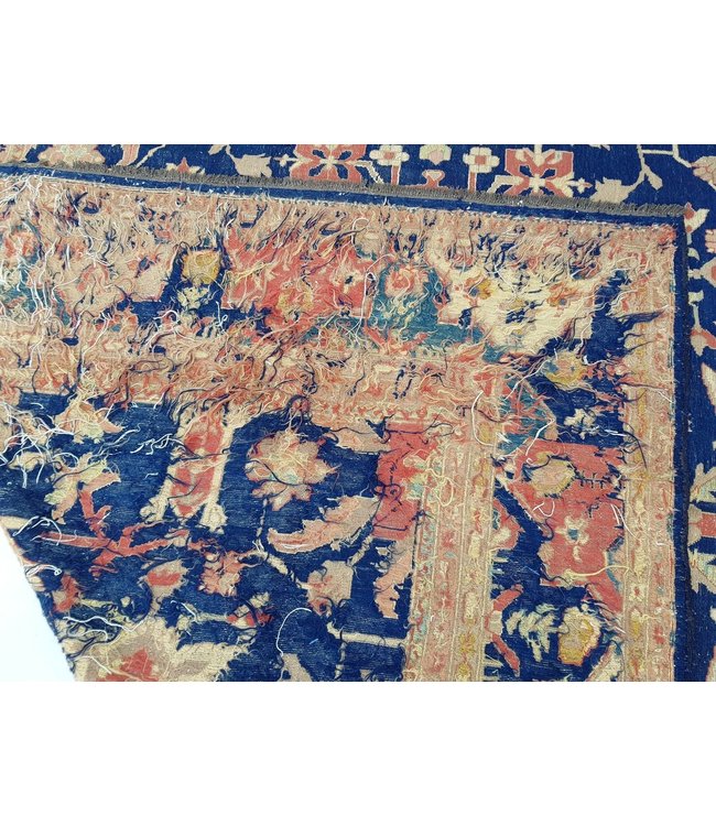 Oriental Handmade Blue 12'82X9'71 Sumak Kilim Area Rug wool 391X296 cm