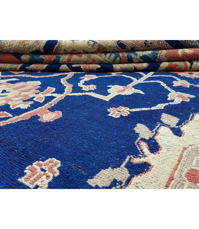 Oriental Handmade Blue 12'82X9'71 Sumak Kilim Area Rug wool 391X296 cm