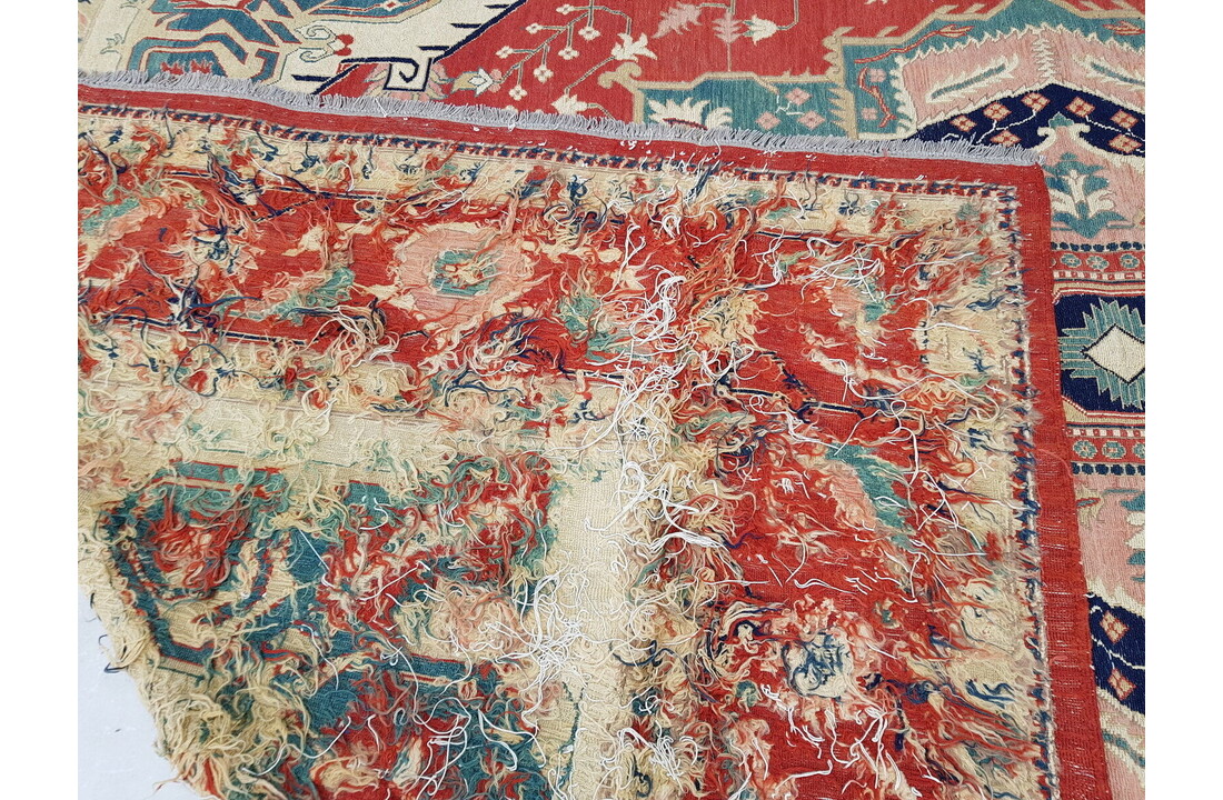 Handgeweven Sumak kelim 413X306 cm