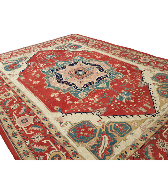 Quality Handmade 13'54X10'03 Red Sumak Kilim Area Rug Weave 413X306 cm