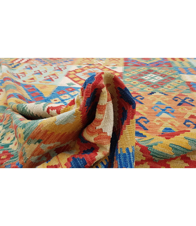 exclusife kelim kleed  292x206 cm vloerkleed tapijt kelims hand geweven