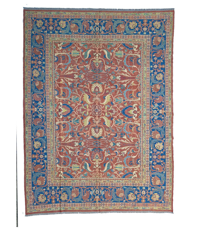 Handgewebt Sumak kelim teppich 340X268 cm