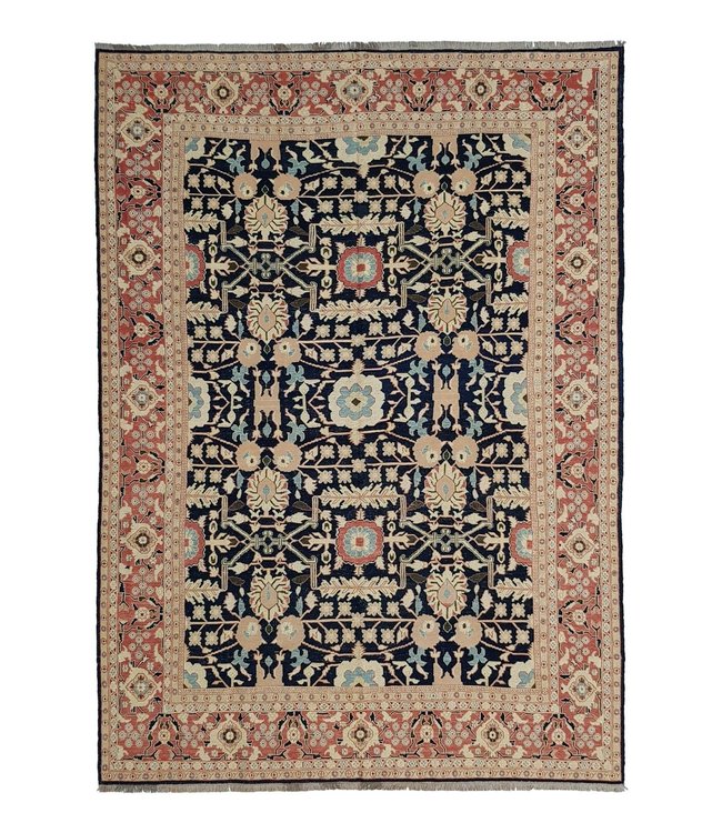 oriental Multi Color Handmade soumak carpet 11'90X8'72 Sumak Kilim Area Rug 363X266 cm