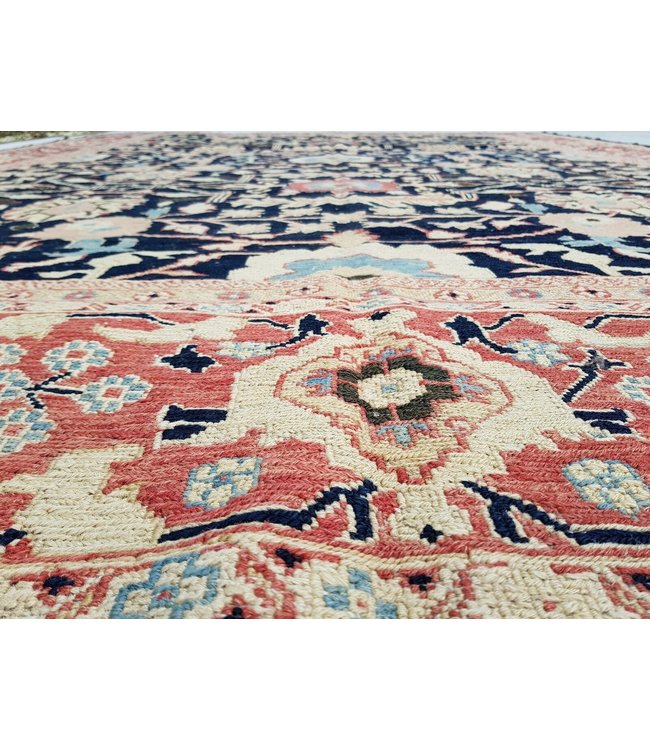 oriental Multi Color Handmade soumak carpet 11'90X8'72 Sumak Kilim Area Rug 363X266 cm