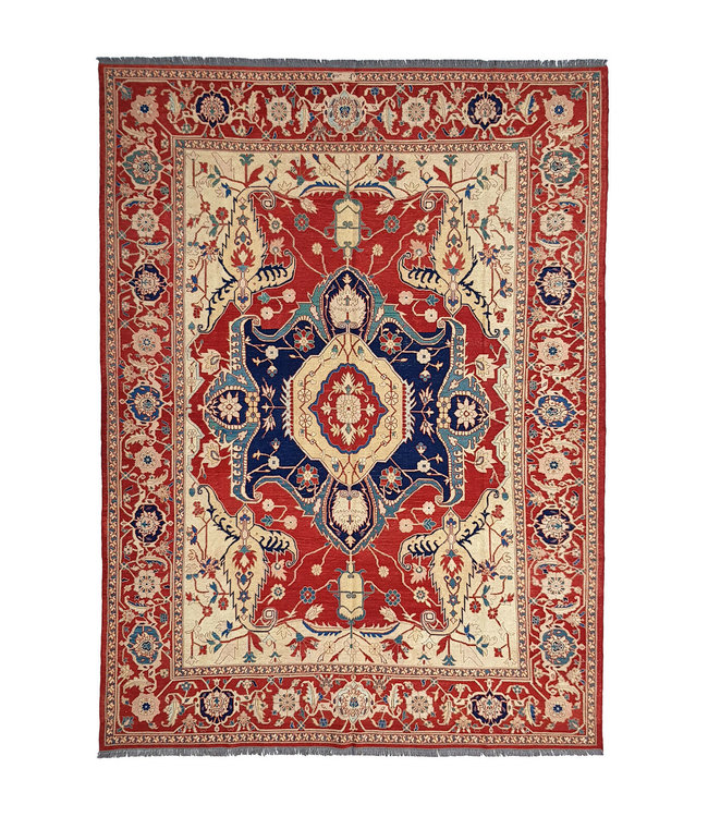 Handgeweven Sumak kelim 339X266 cm