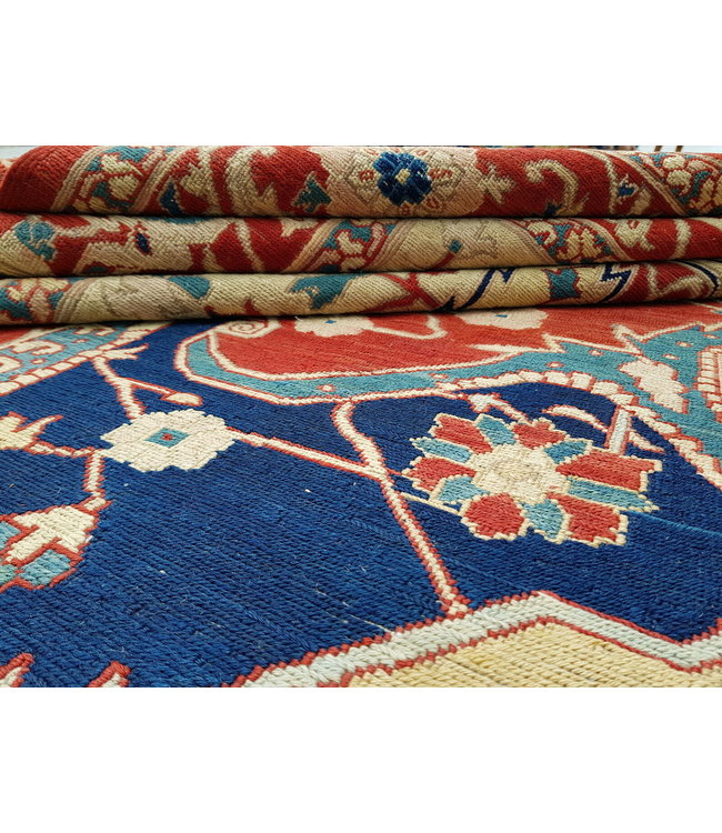 Handgewebt Sumak kelim teppich 339X266  cm