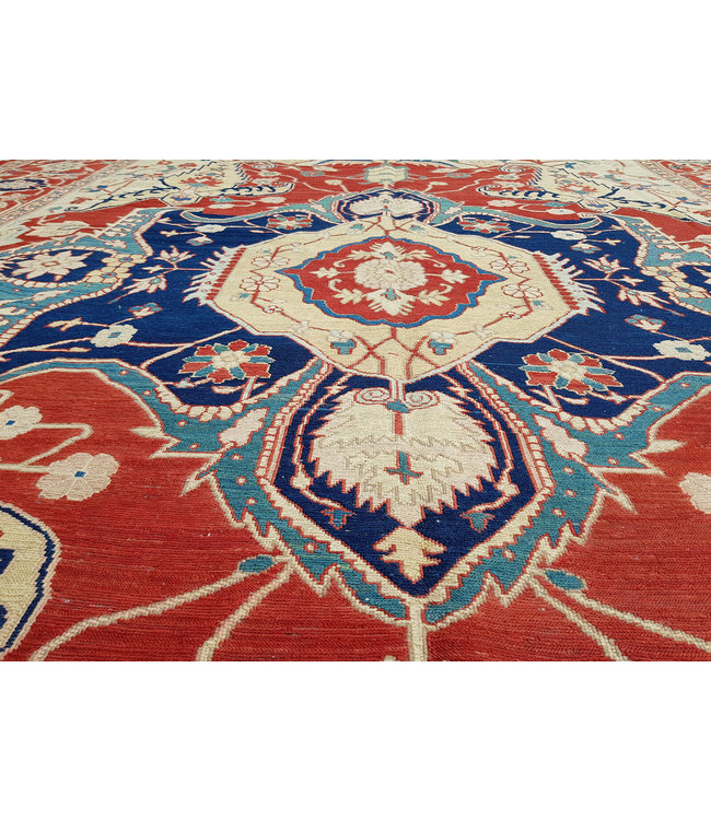 Handgeweven Sumak kelim 339X266 cm