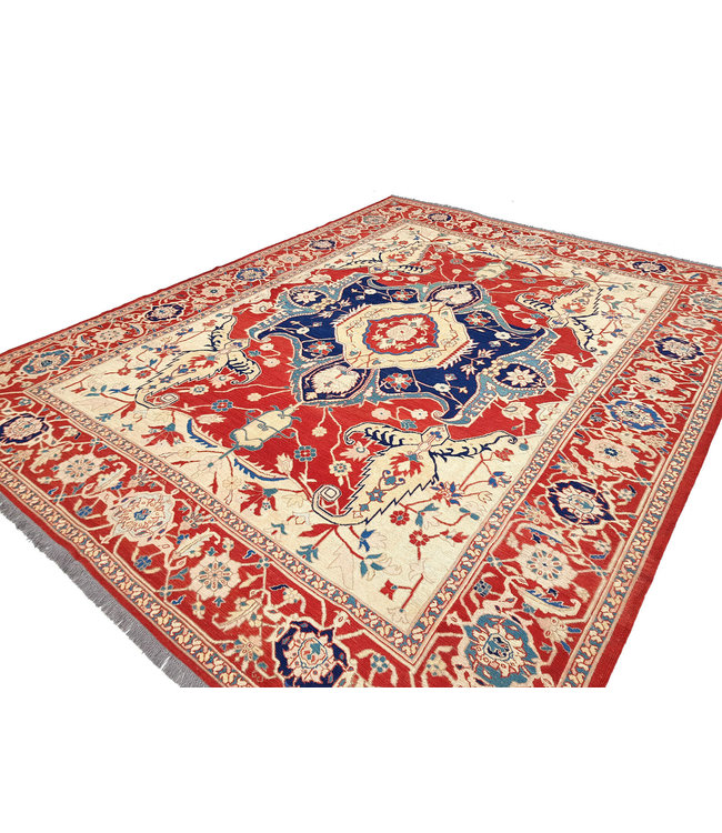 11'12X8'72 Antique Handmade Red Sumak Kilim Area Rug Hand woven 339X266 cm