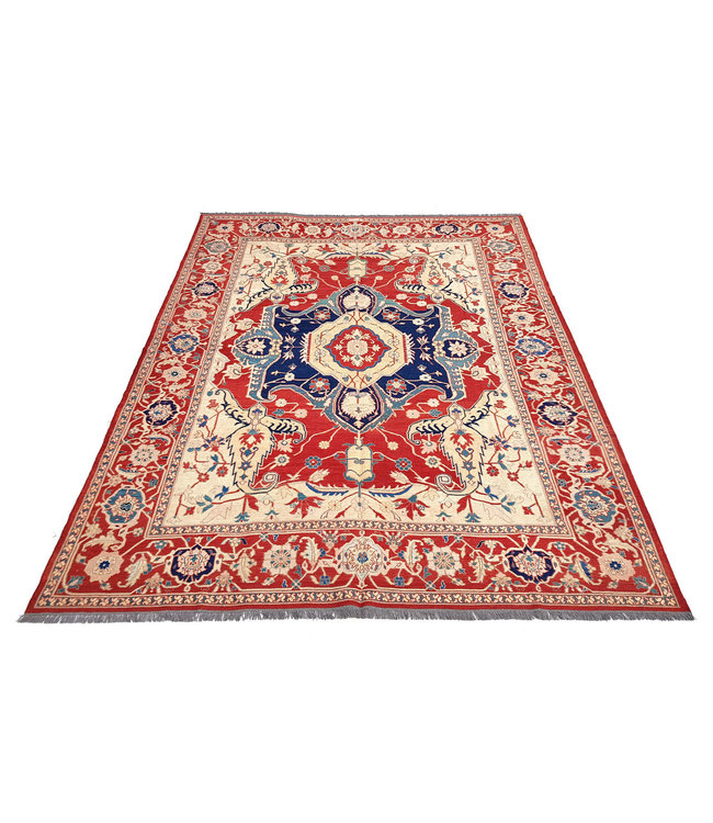 Handgewebt Sumak kelim teppich 339X266  cm