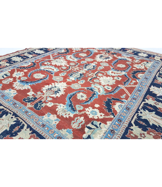 antiek Handgeweven Sumak kelim 250x236 cm