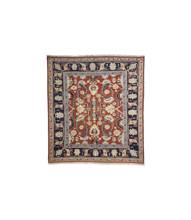 antiek Handgewebt Sumak kelim teppich 250x236 cm