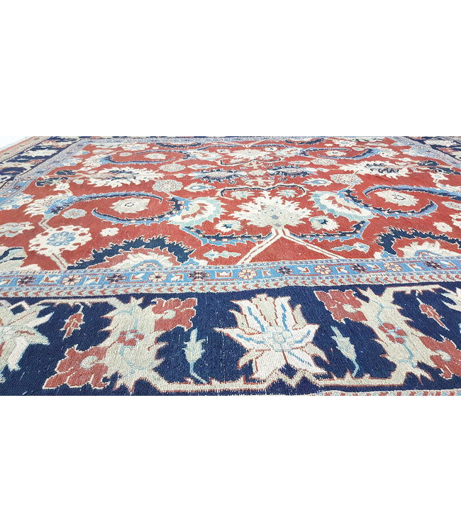 Quality Handmade 8'2x7'7 Red Sumak Kilim Area Rug Weave 250x236 cm