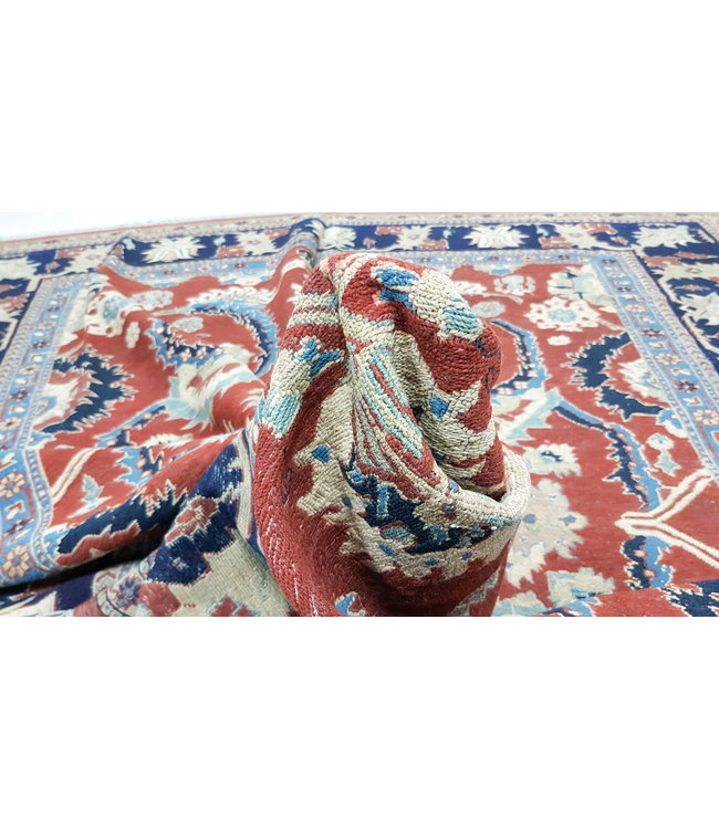 Quality Handmade 8'2x7'7 Red Sumak Kilim Area Rug Weave 250x236 cm