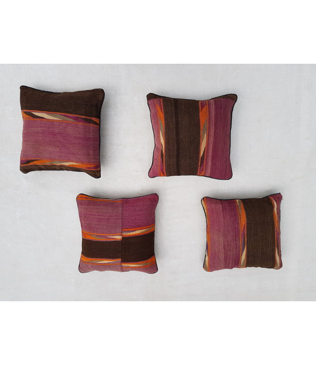 4x kelim kussens 45x45 cm met vulling
