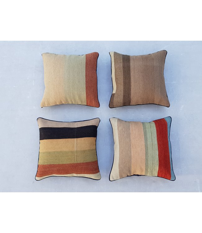 ​​4x modern kilim cushions 40x40 cm with filling