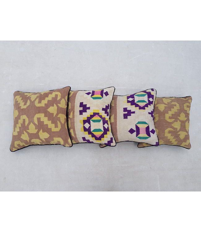 4x kilim cushions ca 40x40 cm with filling