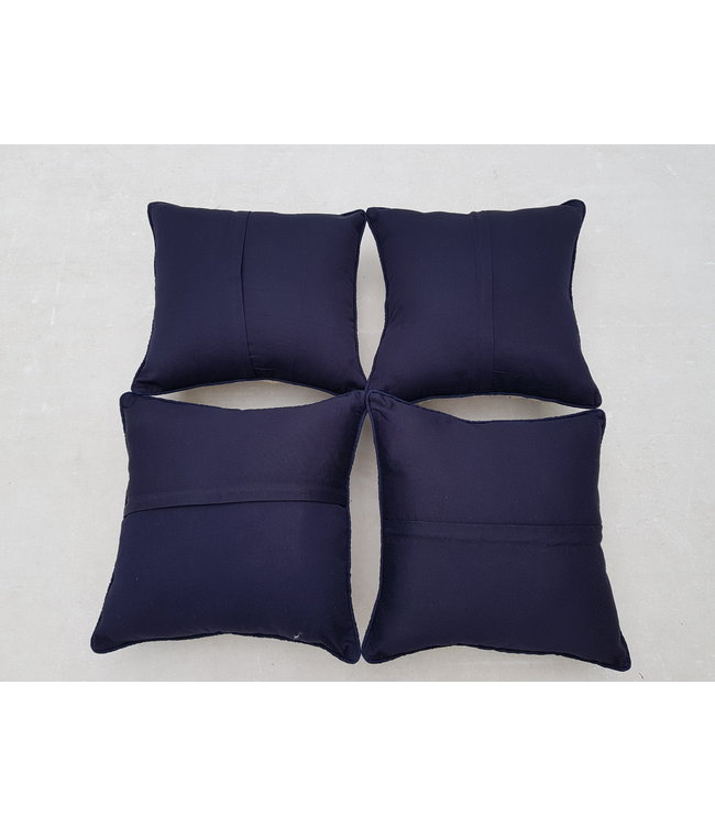 4x kelim kussens 40x40 cm met vulling