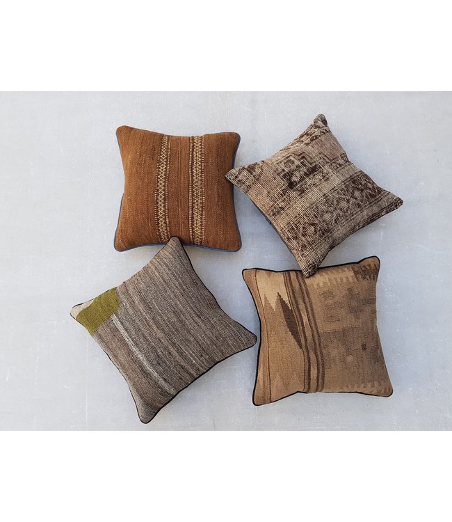 4x kilim cushions ca 40x40 cm with filling