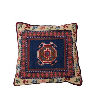 unique Sumak 1x kilim cushion cover ca 50x50 cm with filling