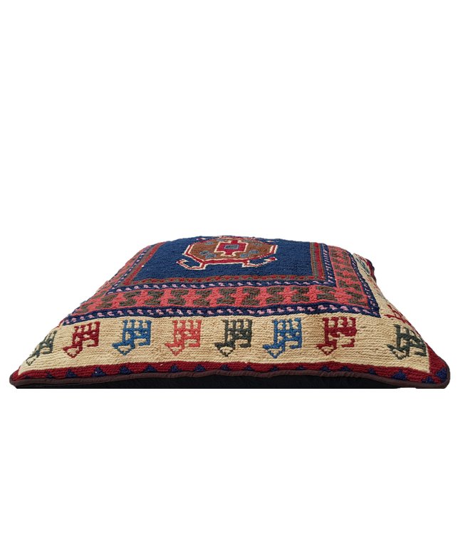 unique Sumak 1x kilim cushion cover ca 50x50 cm with filling