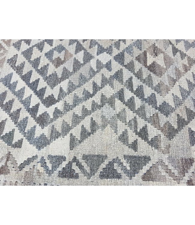 Fantastic Geometric Handwoven Afghan Kilim Rug 301x195 cm Multi color Rectangle 100% Wool Tribal