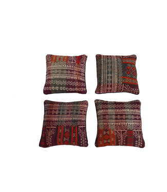 4x kilim cushions ca 45x45 cm with filling