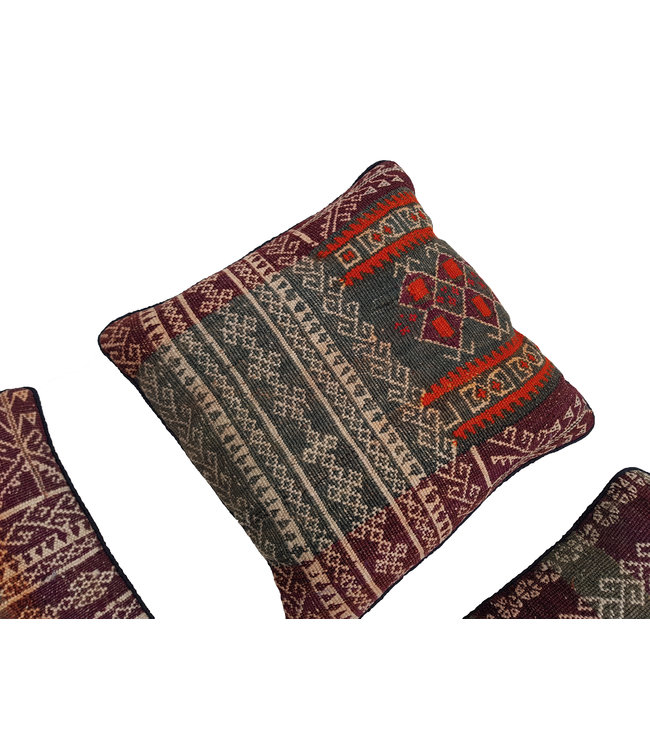 4x kelim kussens 45x45 cm met vulling