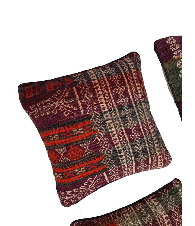 4x kelim kussens 45x45 cm met vulling