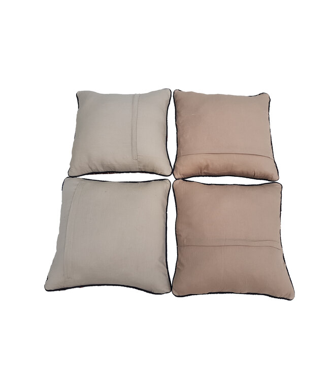 4x kelim kussens 45x45 cm met vulling
