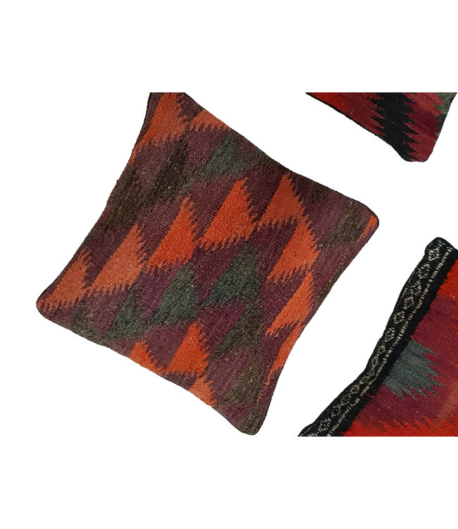 4x kelim kussens 45x45 cm met vulling