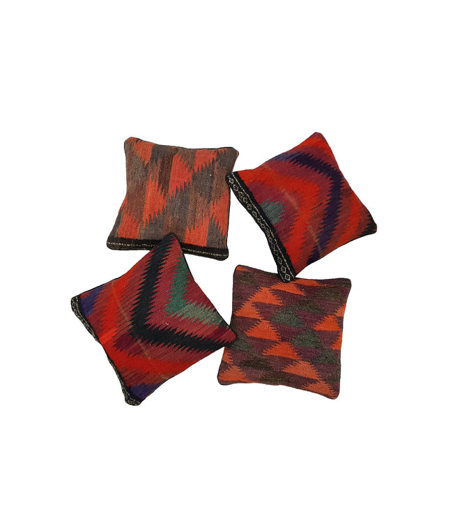4x kilim cushions ca 45x45 cm with filling