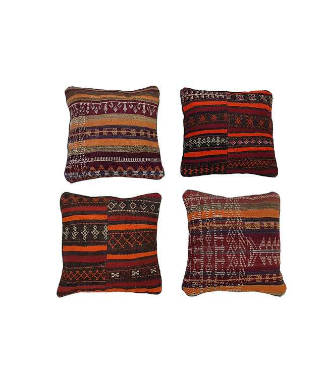 4x kilim cushions ca 45x45 cm with filling