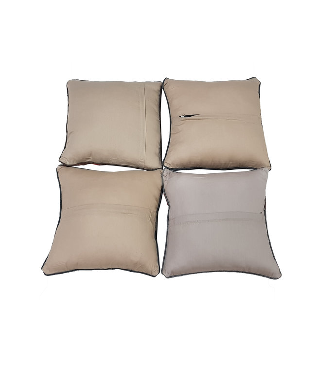 4x kelim kussens 45x45 cm met vulling
