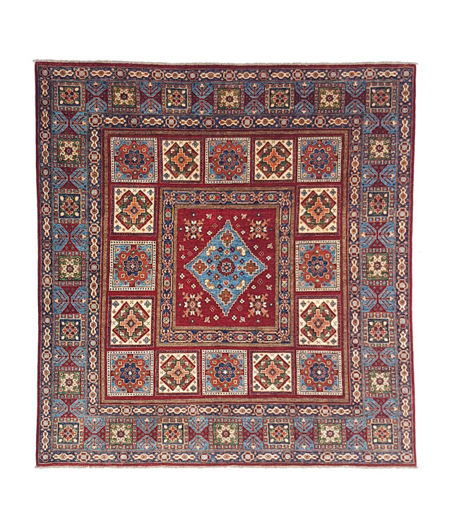 super fein oriental kazak teppich 250x232 cm