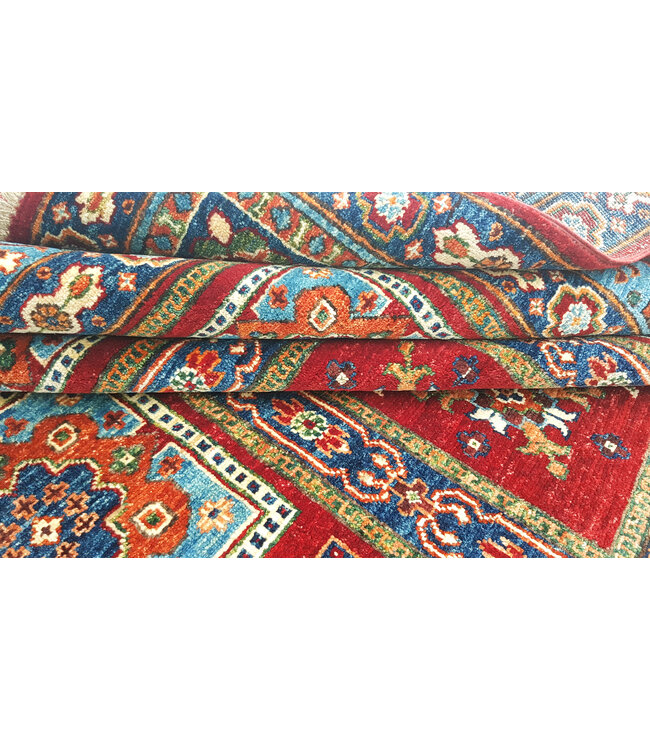 super fijn oriental kazak vloerkleed 250x232 cm