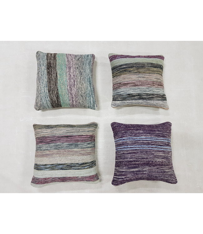 vintage 4 x kilim cushion cover ca 45x45 cm with filling