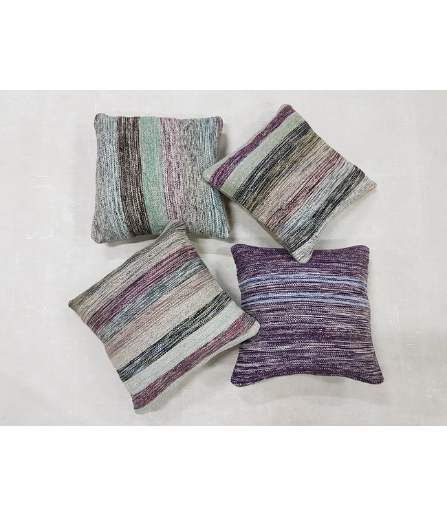 vintage 4 x kilim cushion cover ca 45x45 cm with filling