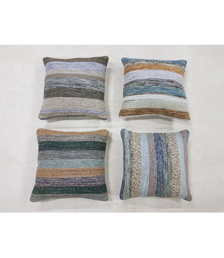 4x modern kilim cushions 45x45 cm with filling